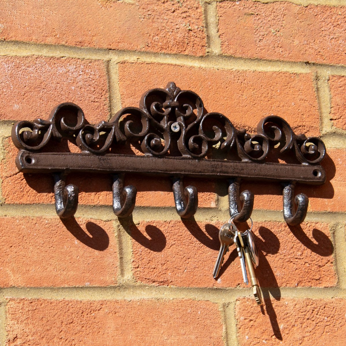 Lattice Cast Iron 5 Wall Hooks - Image 2