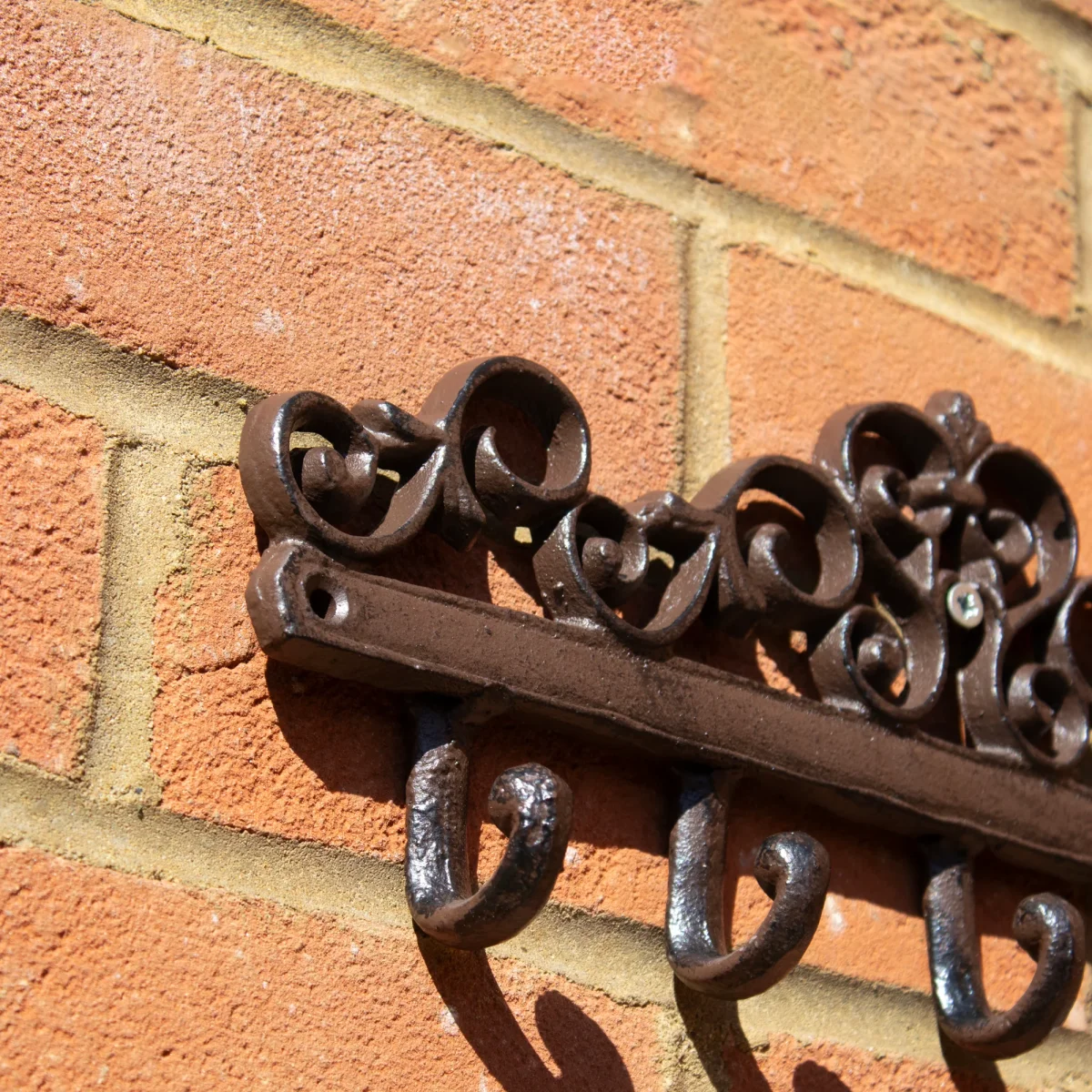 Lattice Cast Iron 5 Wall Hooks - Image 3