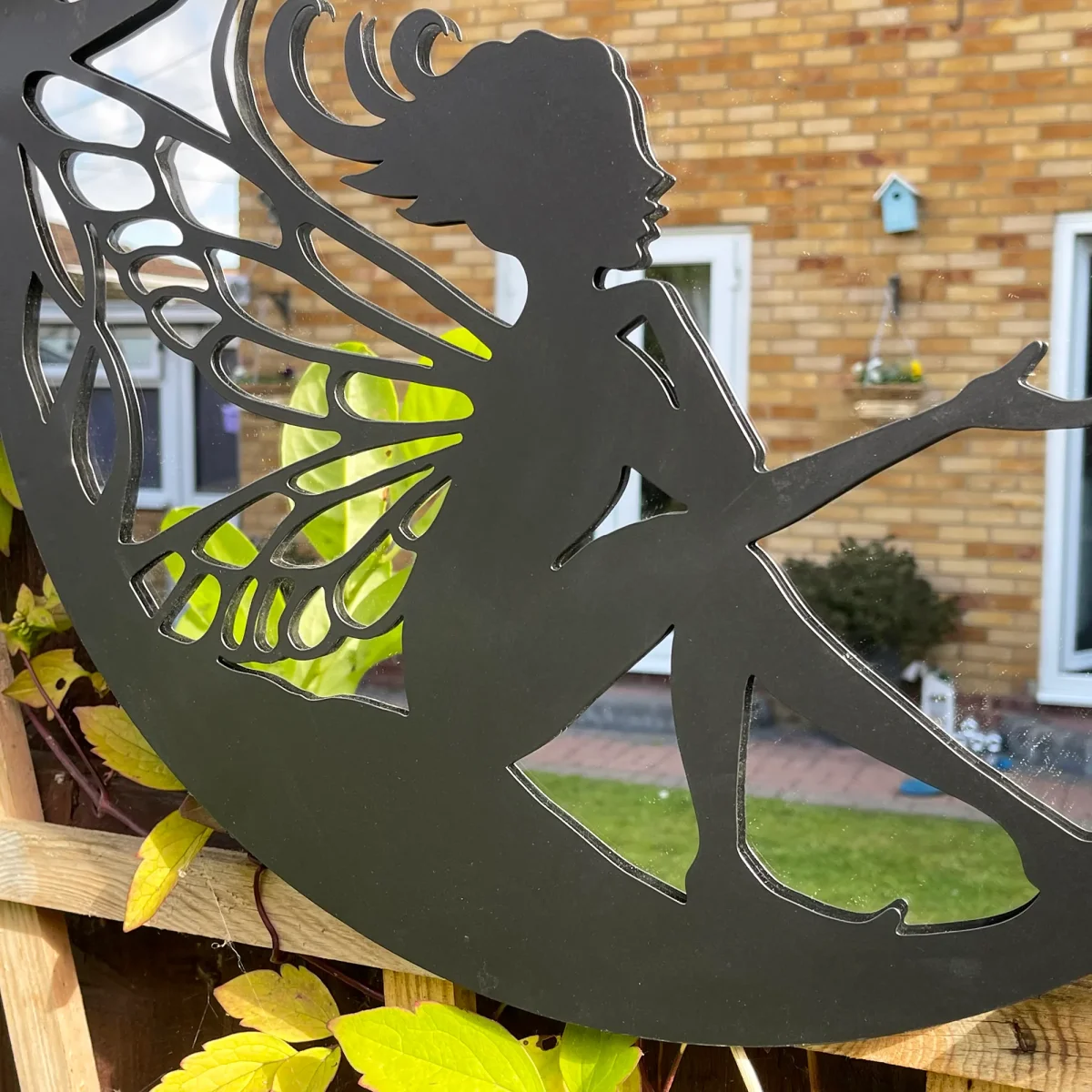 Round Fairy Silhouette Garden Mirror - Image 4